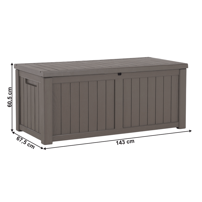 Casa si Gradina - Mobilier - Organizare si depozitare - Cutii depozitare - Cutie depozitare gradina, gri, BABUL - Infinity.ro