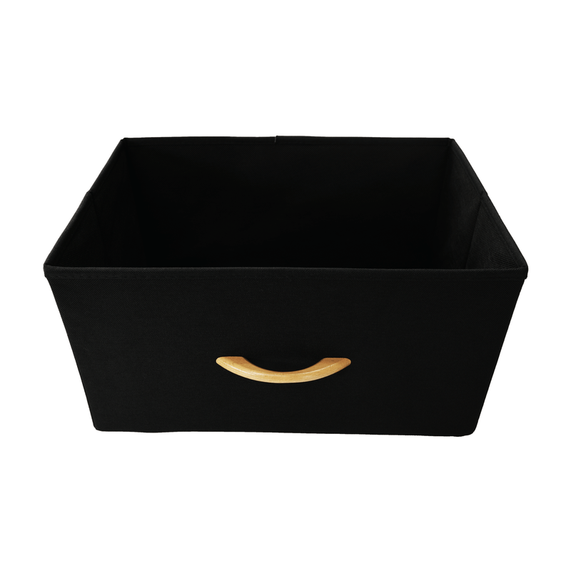 Casa si Gradina - Mobilier - Comode si corpuri - Noptiere - Comoda/noptiera cu sertare din panza, negru/artar rosu, KESIDY TYP 1 - Infinity.ro