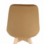 Casa si Gradina - Mobilier - Scaune si fotolii - Scaune - Scaun, catifea Velvet maro/lemn fag, LORITA - Infinity.ro