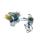Casa si Gradina - Gradinarit si plante - Plante si ghivece - Ghivece si suporturi - Ghiveci RETRO in forma de bicicleta, negru / albastru, ALBO - Infinity.ro