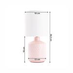 Casa si Gradina - Corpuri si surse de iluminat - Veioze si lampi - Veioze - Lampa de masa, alba / roz, OFRED - Infinity.ro