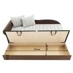 Casa si Gradina - Mobilier - Canapele si coltare - Coltare - Coltar extensibil, maro/bej/auriu/model, stanga, AGA D - Infinity.ro