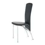 Casa si Gradina - Mobilier - Scaune si fotolii - Scaune - Scaun, piele eco neagra/crom, FINA - Infinity.ro