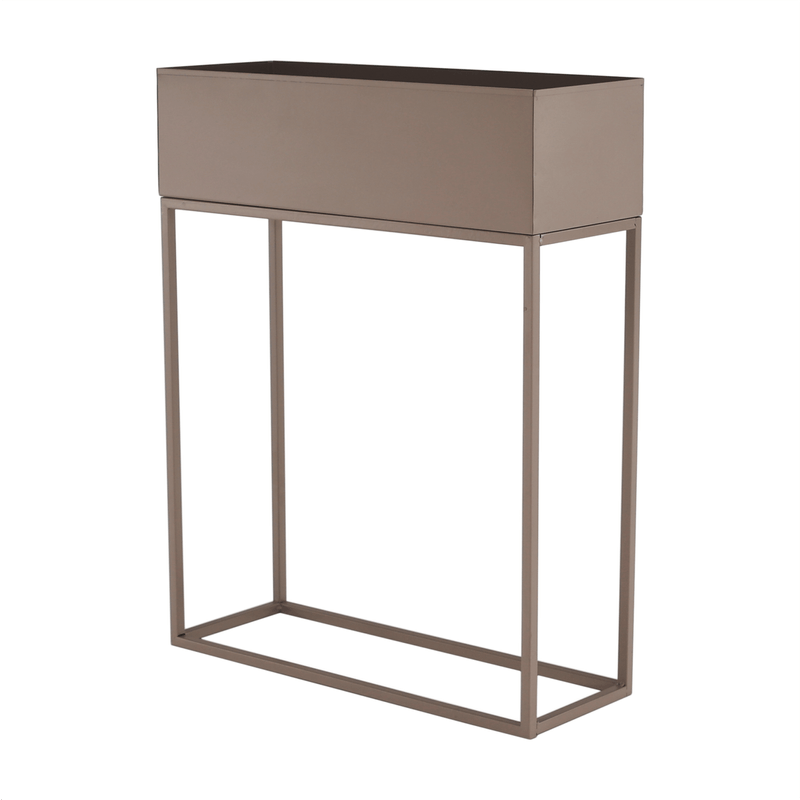 Casa si Gradina - Gradinarit si plante - Plante si ghivece - Ghivece si suporturi - Ghiveci de flori din metal multifunctional, gri deschis Taupe, INDIZE TYP 3 WL4214 - Infinity.ro