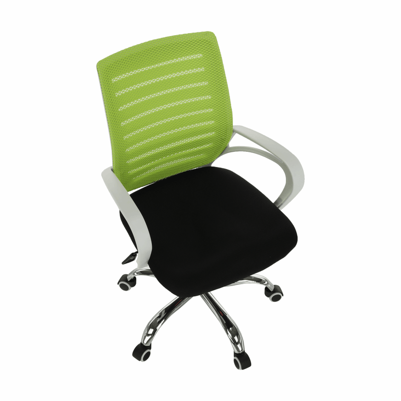 Casa si Gradina - Mobilier - Scaune si fotolii - Fotolii - Fotoliu de birou, verde/negru/alb/crom, OZELA - Infinity.ro