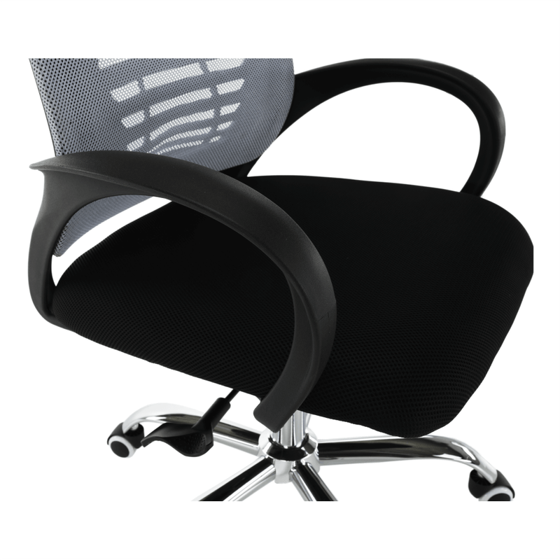 Casa si Gradina - Mobilier - Scaune si fotolii - Fotolii - Fotoliu de birou, gri/negru ELMAS - Infinity.ro