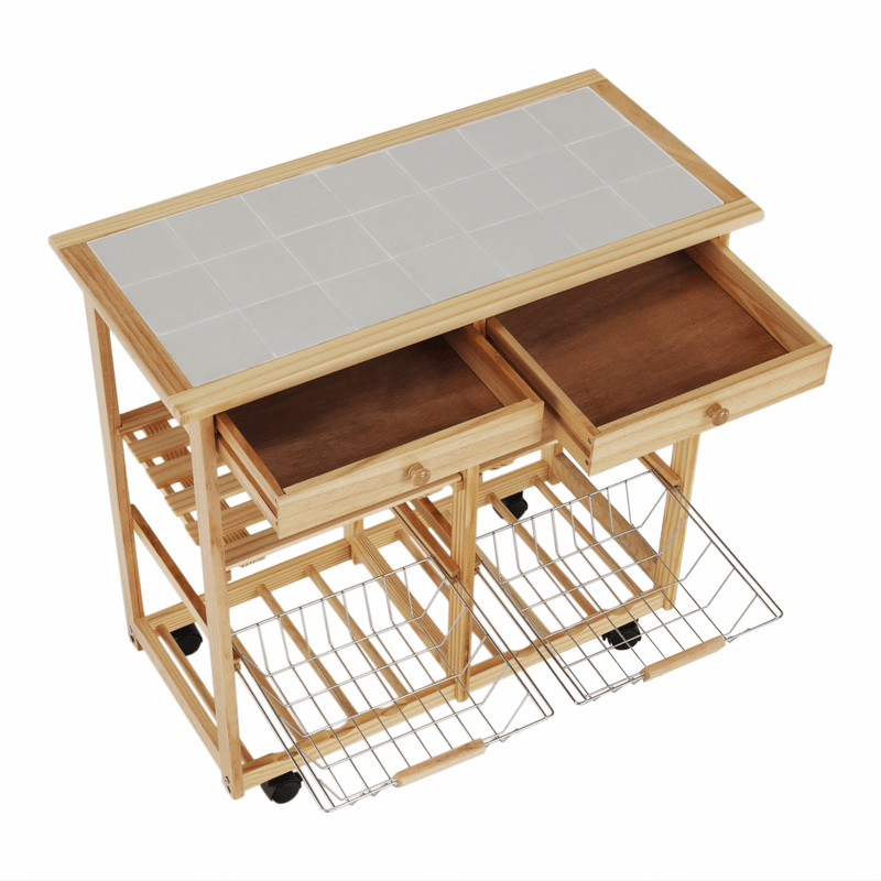 Casa si Gradina - Mobilier - Mese si birouri - Masute de cafea - Masuta de servire, natural, LUMBER - Infinity.ro