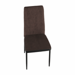 Casa si Gradina - Mobilier - Scaune si fotolii - Scaune - Scaun bucatarie, maro inchis/negru, ENRA - Infinity.ro