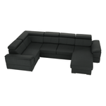 Casa si Gradina - Mobilier - Canapele si coltare - Coltare - Coltar, gri inchis, model dreapta, SEGORIA ROH U - Infinity.ro