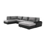 Casa si Gradina - Mobilier - Canapele si coltare - Canapele - Canapea, gri/negru, model stanga, LIBERTO U - Infinity.ro