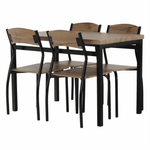 Casa si Gradina - Mobilier - Seturi de mobilier - Seturi mese si scaune - Set de luat masa 1 + 4, stejar artizanal, AMANDA - Infinity.ro