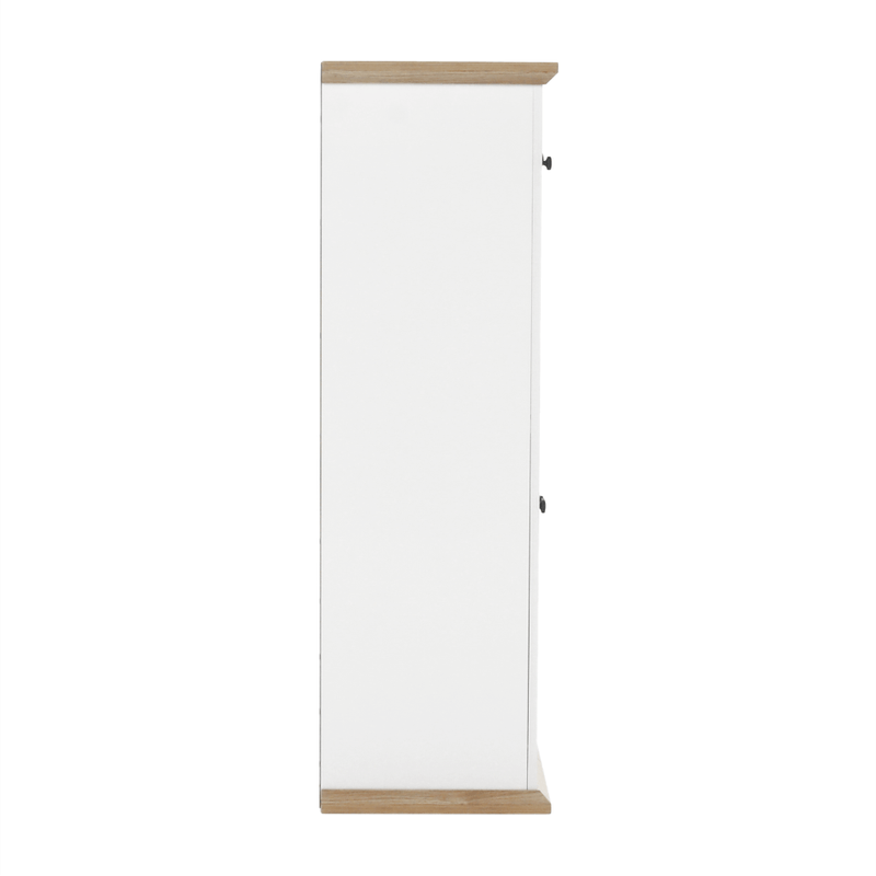 Casa si Gradina - Mobilier - Comode si corpuri - Comode - Scrin de bar MZ8, alb / stejar grand, LEON - Infinity.ro