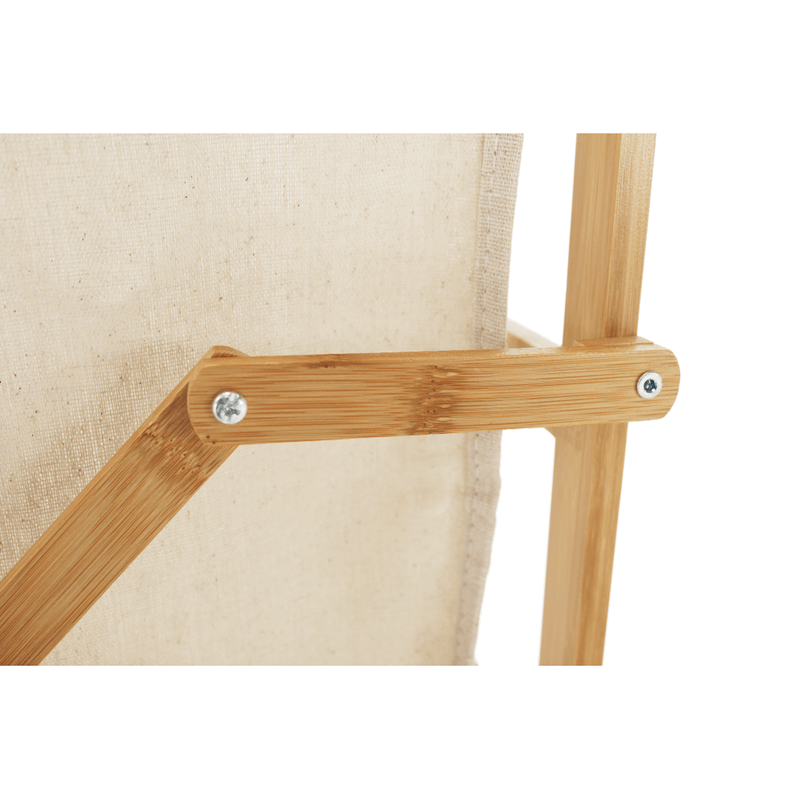 Market - Spalare si intretinere rufe - Uscatoare de rufe si accesorii - Cos pentru rufe cu doua compartimente, natural/bej, NORDIS - Infinity.ro