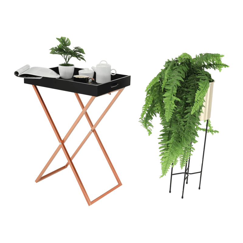 Casa si Gradina - Mobilier - Mese si birouri - Masute de cafea - Masuta de servire, negru/miere, MASINO - Infinity.ro