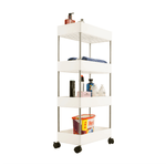 Casa si Gradina - Mobilier - Biblioteci si rafturi - Etajere - Etajera mobila, alb, DALEM - Infinity.ro