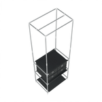 Casa si Gradina - Mobilier - Biblioteci si rafturi - Rafturi - Raft multifunctional pentru dulap, argintiu / negru, CODY - Infinity.ro