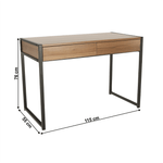 Casa si Gradina - Mobilier - Mese si birouri - Birouri - Birou, stejar / negru, ALYSANDRA TYPE 2 - Infinity.ro