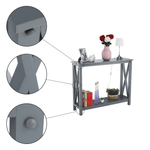 Casa si Gradina - Mobilier - Mese si birouri - Masute de cafea - Masuta tip consola, gri inchis, SONET - Infinity.ro