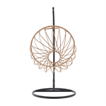 Casa si Gradina - Gradina si terasa - Mobilier exterior - Scaune si sezlonguri gradina - Scaun suspendat, natural / negru / gri, GABE - Infinity.ro