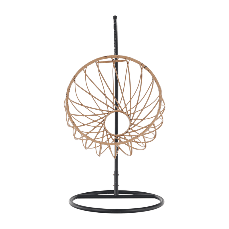 Casa si Gradina - Gradina si terasa - Mobilier exterior - Scaune si sezlonguri gradina - Scaun suspendat, natural / negru / gri, GABE - Infinity.ro