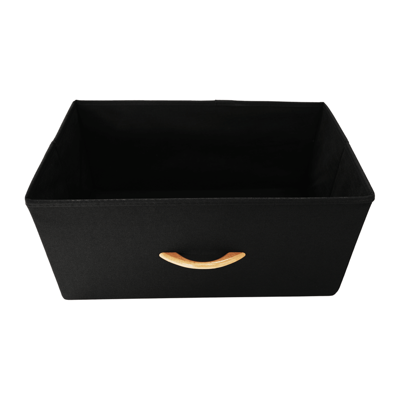 Casa si Gradina - Mobilier - Comode si corpuri - Comode - Comoda cu sertare din material textil, negru/artar rosu, KESIDY TYP 3 - Infinity.ro