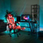Casa si Gradina - Mobilier - Scaune si fotolii - Fotolii - Fotoliu birou/gaming, negru/alb/rosu, OZGE NEW - Infinity.ro