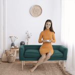 Casa si Gradina - Mobilier - Canapele si coltare - Banchete - Banca, smarald/gold crom-auriu, HELNA - Infinity.ro