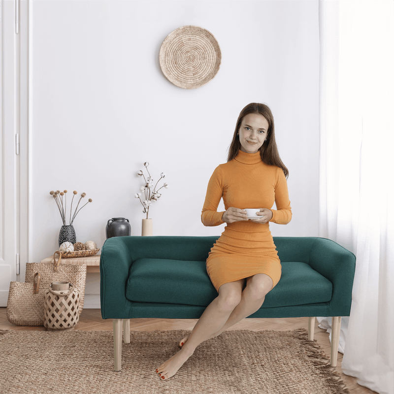 Casa si Gradina - Mobilier - Canapele si coltare - Banchete - Banca, smarald/gold crom-auriu, HELNA - Infinity.ro