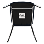 Casa si Gradina - Mobilier - Scaune si fotolii - Scaune - Scaun de masa, tesatura albastra din catifea / crom, OLIVA NEW - Infinity.ro