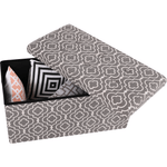 Casa si Gradina - Mobilier - Scaune si fotolii - Tabureti - Taburet pliabil, material gri/alb cu model, FARGO - Infinity.ro