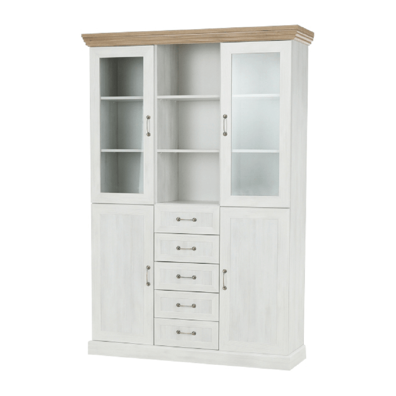 Casa si Gradina - Mobilier - Dulapuri si sifoniere - Dulapuri - Vitrina, pin nordic/stejar salbatic, ROYAL W2D - Infinity.ro