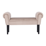 Casa si Gradina - Mobilier - Canapele si coltare - Banchete - Banca, catifea Velvet, grej/negru, BURDA - Infinity.ro