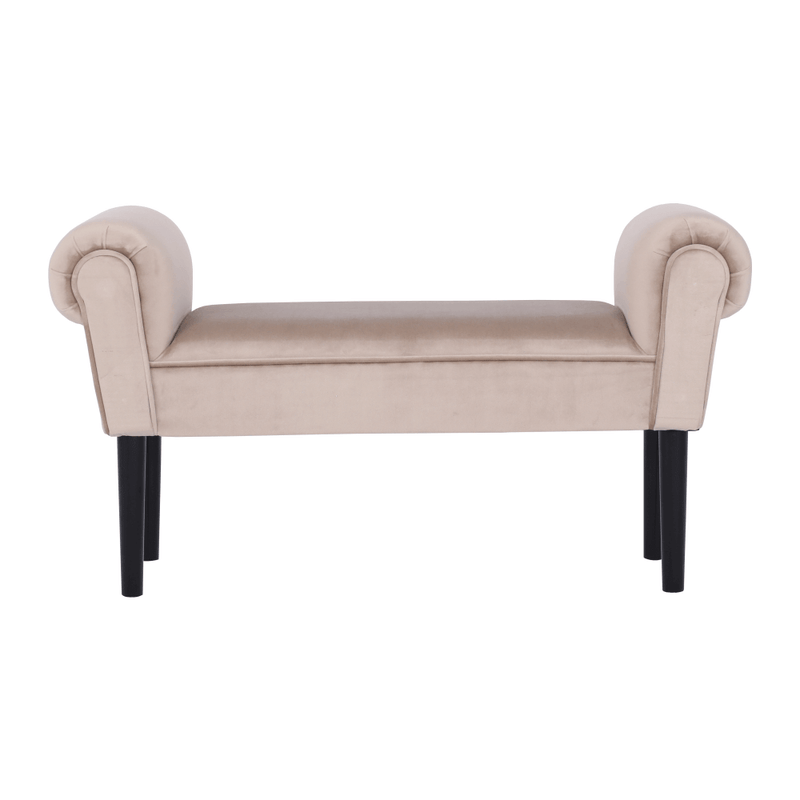 Casa si Gradina - Mobilier - Canapele si coltare - Banchete - Banca, catifea Velvet, grej/negru, BURDA - Infinity.ro