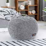 Casa si Gradina - Mobilier - Scaune si fotolii - Fotolii - Husa-puf de ezut,, negru/alb, HANORD - Infinity.ro