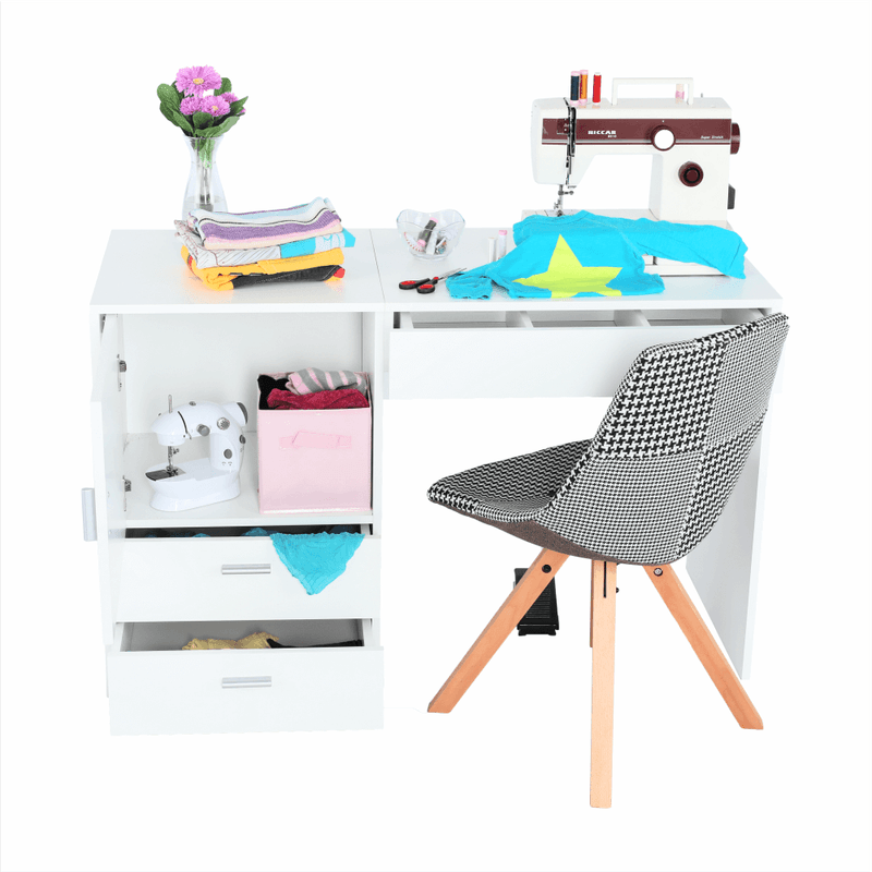 Casa si Gradina - Mobilier - Mese si birouri - Birouri - Masa multifunctionala/masa pentru croitori, alb, TAILOR - Infinity.ro