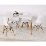 Casa si Gradina - Mobilier - Mese si birouri - Mese bucatarie si dining - Masa dining, alb/fag, 120x70 cm, DIDIER 4 NEW - Infinity.ro