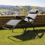 Casa si Gradina - Gradina si terasa - Mobilier exterior - Scaune si sezlonguri gradina - Sezlong de gradina reglabil, maro deschis, GERALD - Infinity.ro