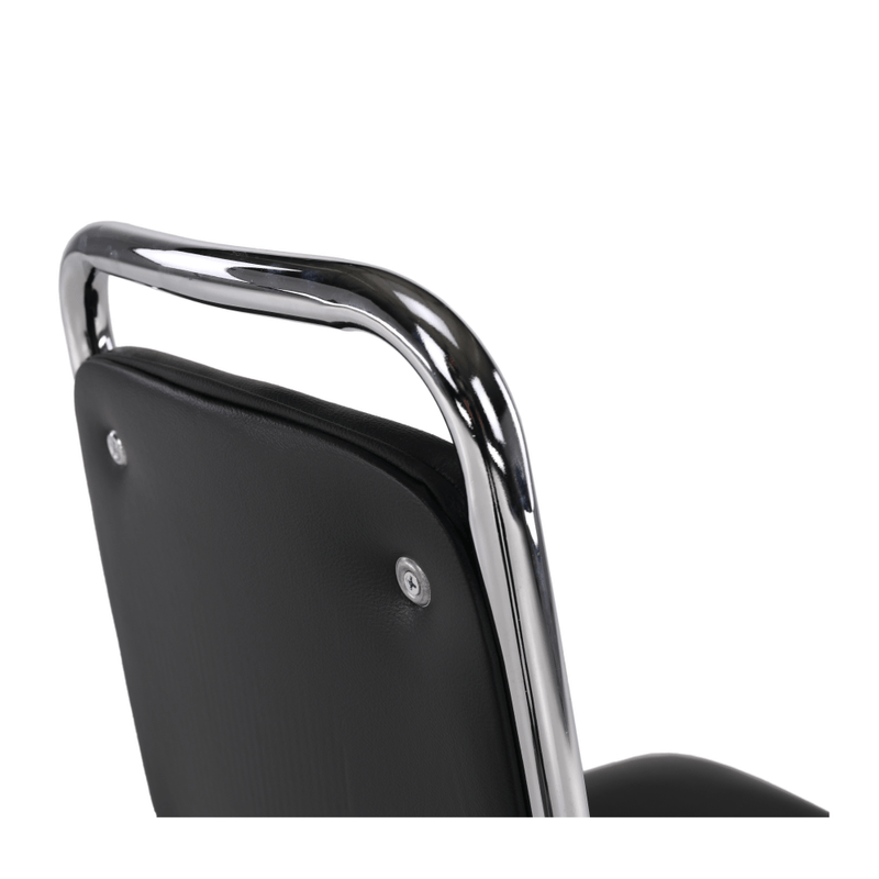 Casa si Gradina - Mobilier - Scaune si fotolii - Scaune - Scaun conferinta, piele ecologica neagra, ZEKI - Infinity.ro