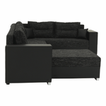 Casa si Gradina - Mobilier - Canapele si coltare - Coltare - Coltar reversibil, negru/negru spicat, STILA - Infinity.ro