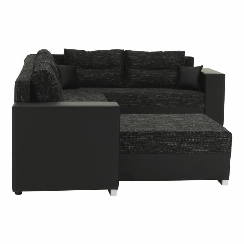 Casa si Gradina - Mobilier - Canapele si coltare - Coltare - Coltar reversibil, negru/negru spicat, STILA - Infinity.ro