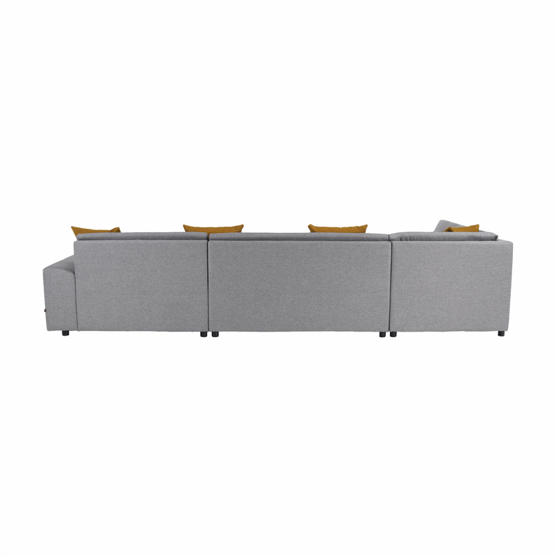 Casa si Gradina - Mobilier - Canapele si coltare - Canapele - Canapea, gri/mustar, model stanga, BELLIS U - Infinity.ro