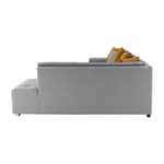 Casa si Gradina - Mobilier - Canapele si coltare - Canapele - Canapea, gri/mustar, model dreapta, BELLIS U - Infinity.ro