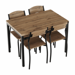 Casa si Gradina - Mobilier - Seturi de mobilier - Seturi mese si scaune - Set de luat masa 1 + 4, stejar artizanal, AMANDA - Infinity.ro