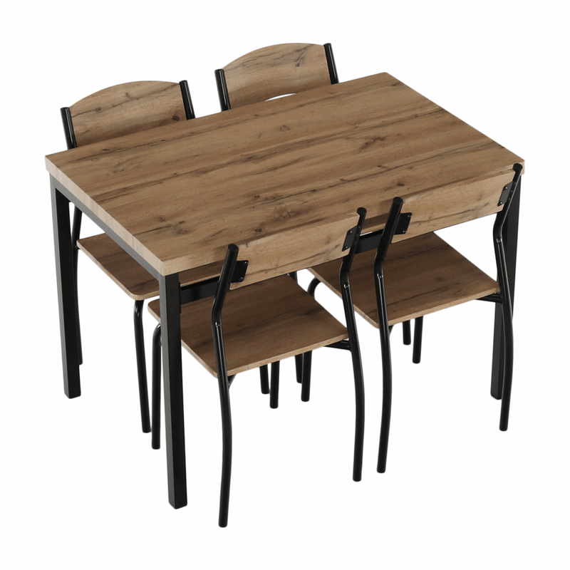 Casa si Gradina - Mobilier - Seturi de mobilier - Seturi mese si scaune - Set de luat masa 1 + 4, stejar artizanal, AMANDA - Infinity.ro
