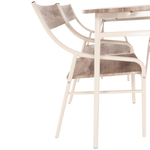 Casa si Gradina - Mobilier - Seturi de mobilier - Seturi mese si scaune - Set de luat masa, stejar canyon / bej,  KIMBY SET 1+5 - Infinity.ro