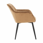Casa si Gradina - Mobilier - Scaune si fotolii - Fotolii - Fotoliu de design, material textil Velvet maro, BERILIO - Infinity.ro