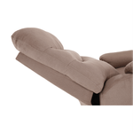 Ingrijire personala si Cosmetice - Sanatate si wellness - Articole wellness - Fotolii de masaj - Fotoliu reglabil masaj, material textil grej TAUPE, LAMBERT - Infinity.ro