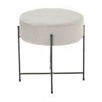 Casa si Gradina - Mobilier - Scaune si fotolii - Tabureti - Taburet, catifea Velvet gri/negru, MARIME - Infinity.ro