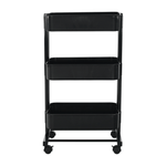 Casa si Gradina - Mobilier - Biblioteci si rafturi - Etajere - Etajera mobila, negru, VERNON - Infinity.ro