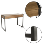 Casa si Gradina - Mobilier - Mese si birouri - Birouri - Birou, stejar / negru, ALYSANDRA TYPE 2 - Infinity.ro